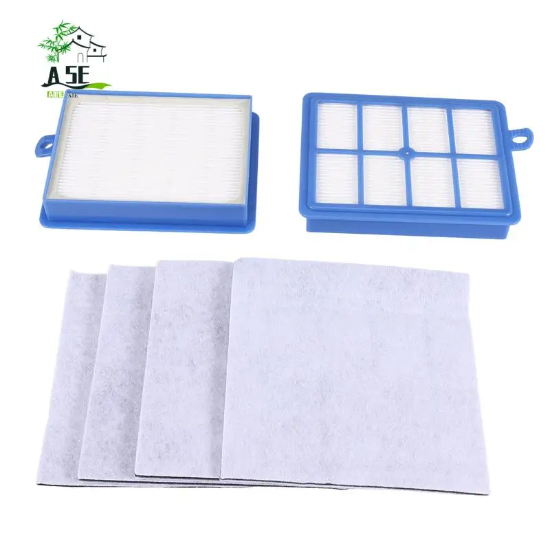 

A05E-Washable 2PCS Dust Hepa Filter H12 H13+4PCS Motor Cotton Filter For Electrolux AEG Vacuum Cleaner Replacement Parts