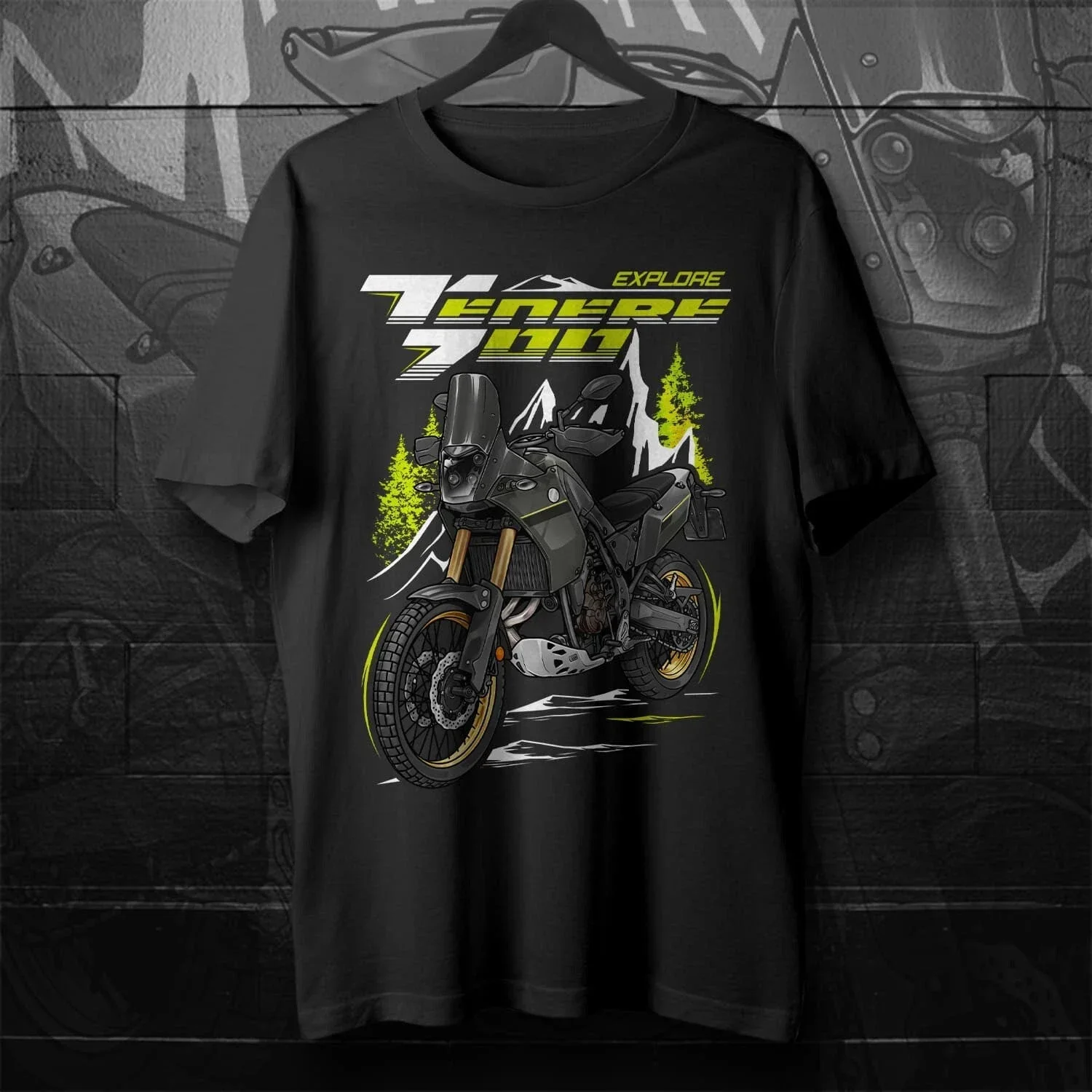 

2025 summer Casual Men 100% Cotton T Shirt Tenere 700 Explore 2024 T-shirt motorcycle Graphic Summer Cool Tee