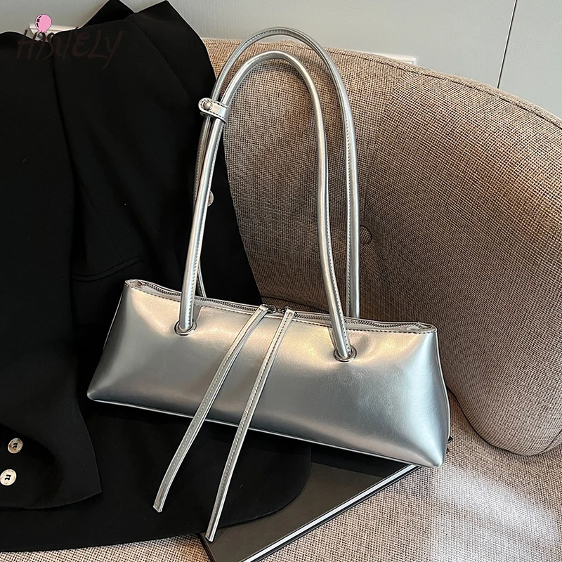 

Trend 2025 Women's Commuter Bag Quality Pu Leather Underarm Bag Ladies Large Capacity Shoulder Handbag Pillow Female Travel Bag