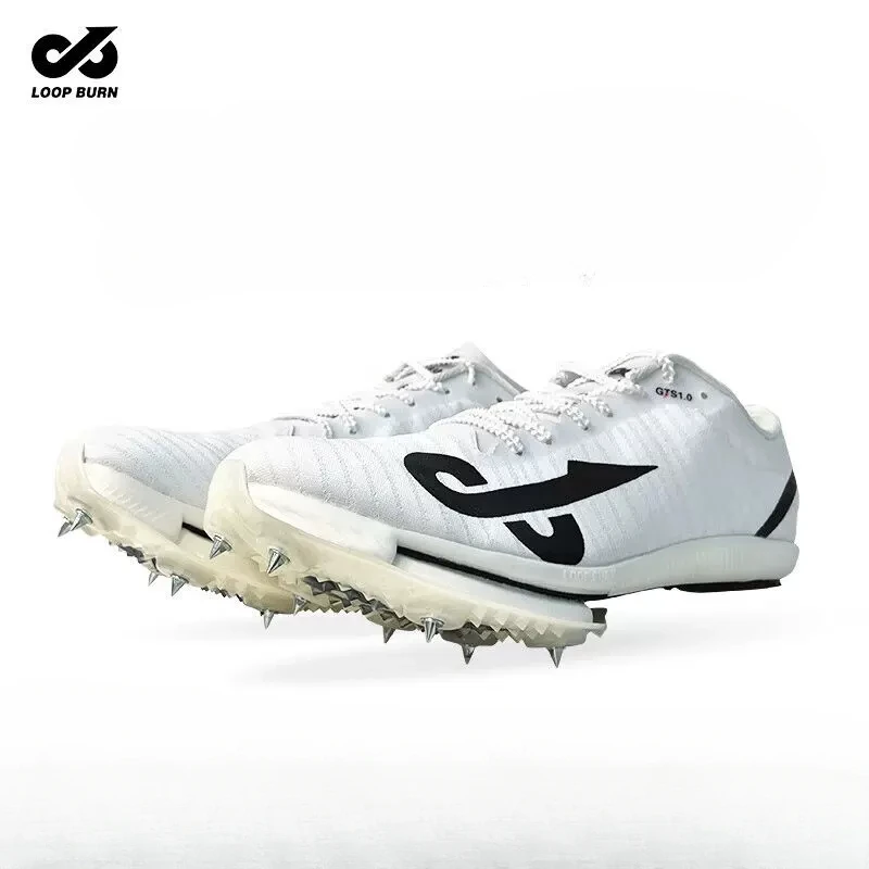 Loop Burn Track Field Thick Soled Spikes Sprint Shoes Athletics Sprint Men\'s Carbon Plate Long Jump Short Running Sneakers