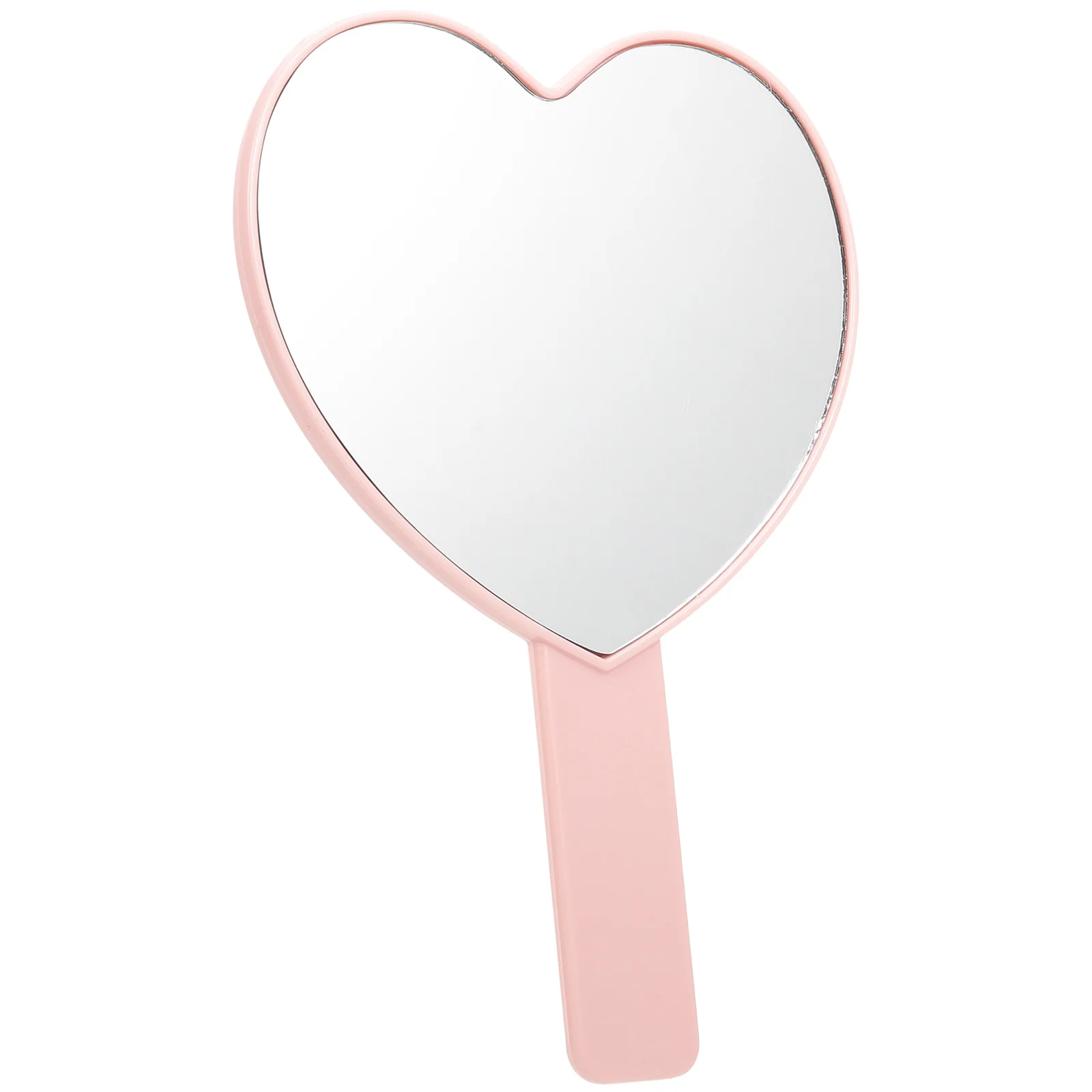Heart Shape Travel Handle Mirror Simple Style Creative Design Perfect for Makeup and Cosmetics Application Heart Shaped Mirror