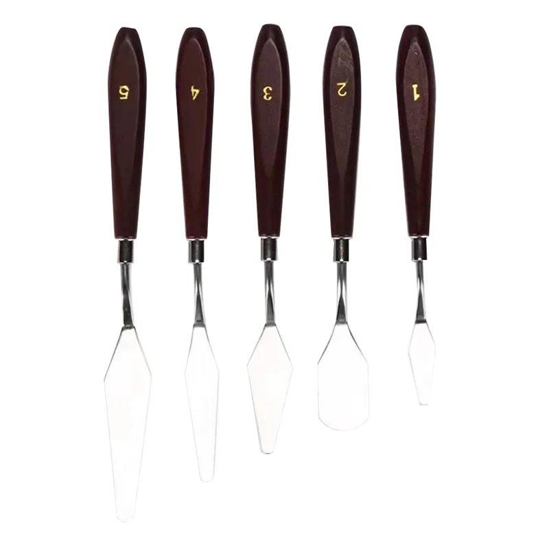 

Practical-5 Pcs Oil Painting Knife Set Oil Painting Shovel Oil Painting Palette Knife Oil Acrylic Painting Tools Set Kit For Col
