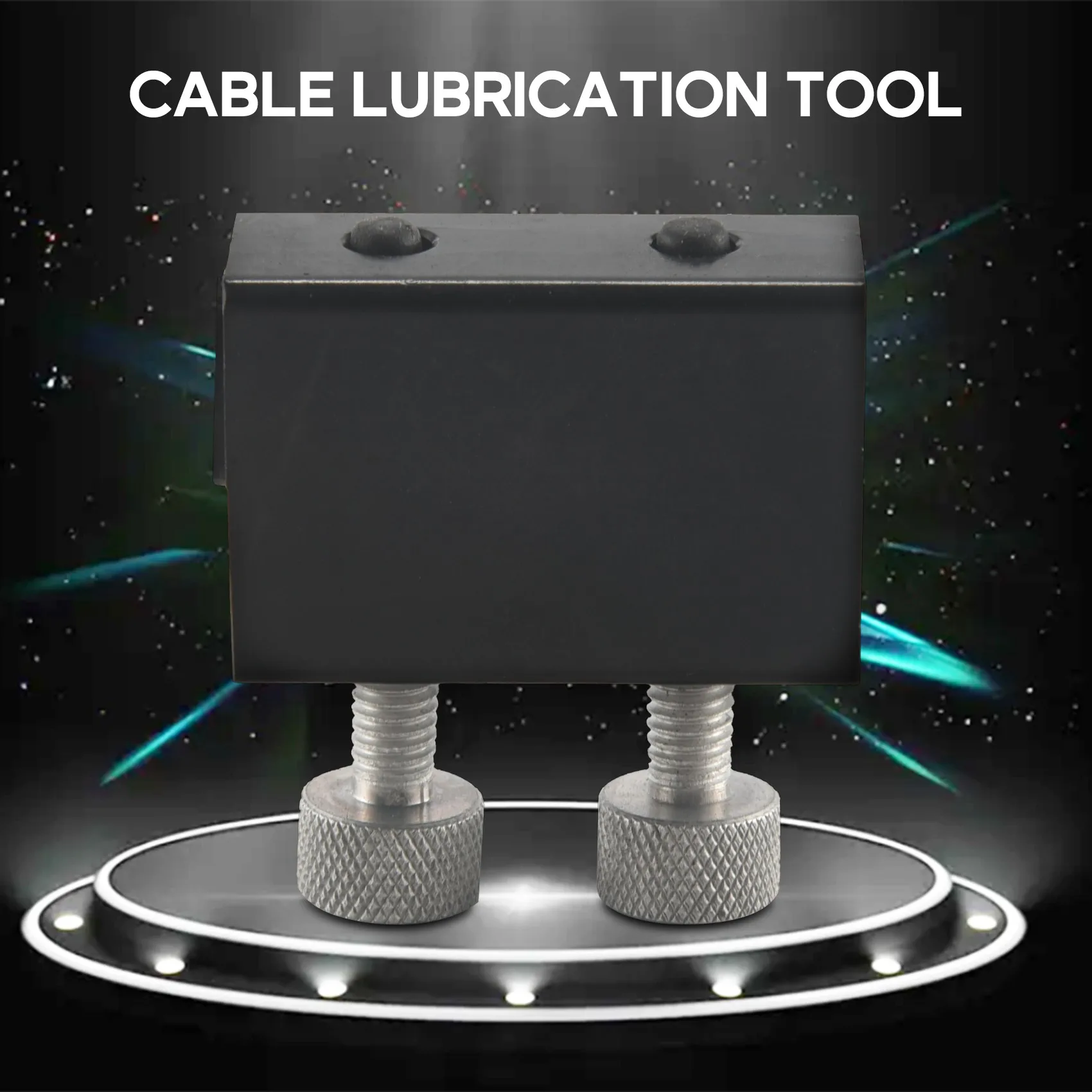 สายหล่อลื่นสายอลูมิเนียมสำหรับรถจักรยานยนต์ (สีดำ)