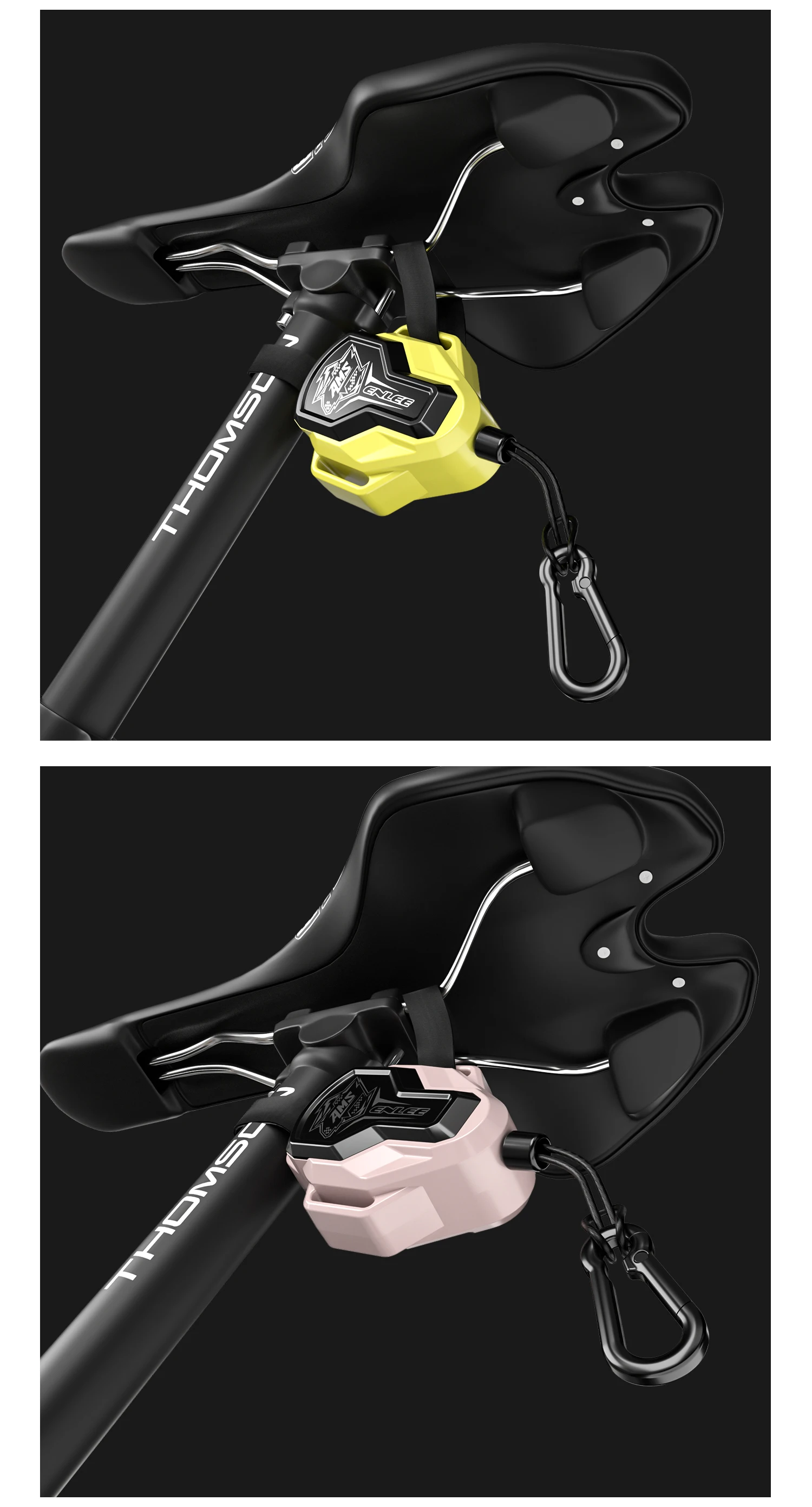 Enlee Einziehbares Fahrrad-Zugseil, Zugseil mit Haken, Fahrrad-Abschleppseil, starke Spannung, Sicherheit, MTB, Anhänger, Seil, Outdoor-Werkzeug – Detail 8