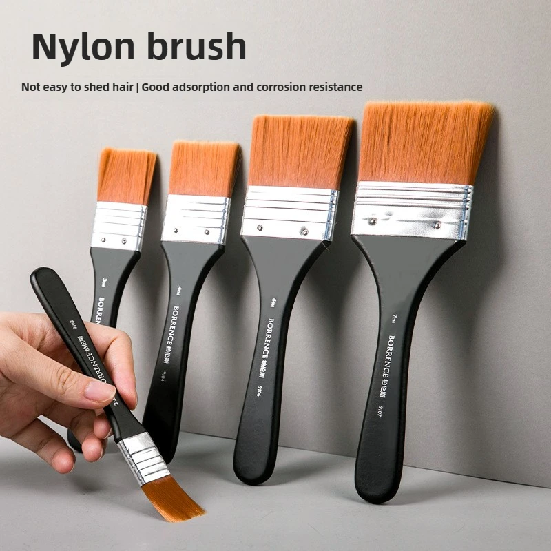 

1/2/3/5 шт., набор нейлоновых кистей с эффектом памяти для рисования акриловым маслом, акварелью, деревянные кисти, инструменты, товары для рукоделия