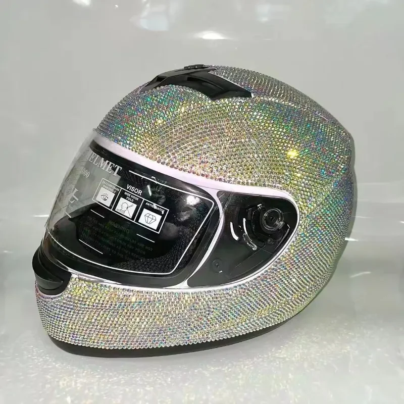 sell bling crystal diamond bike helmet rhinestone motorcycle helmets