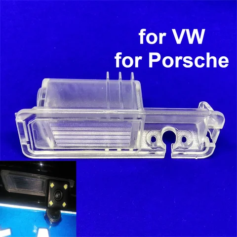 для VW Golf 6, Polo 6R, 6C, Bora, Passat, для Porsche Cayenne, Macan, кронштейн камеры заднего вида, корпус подсветки номерного знака