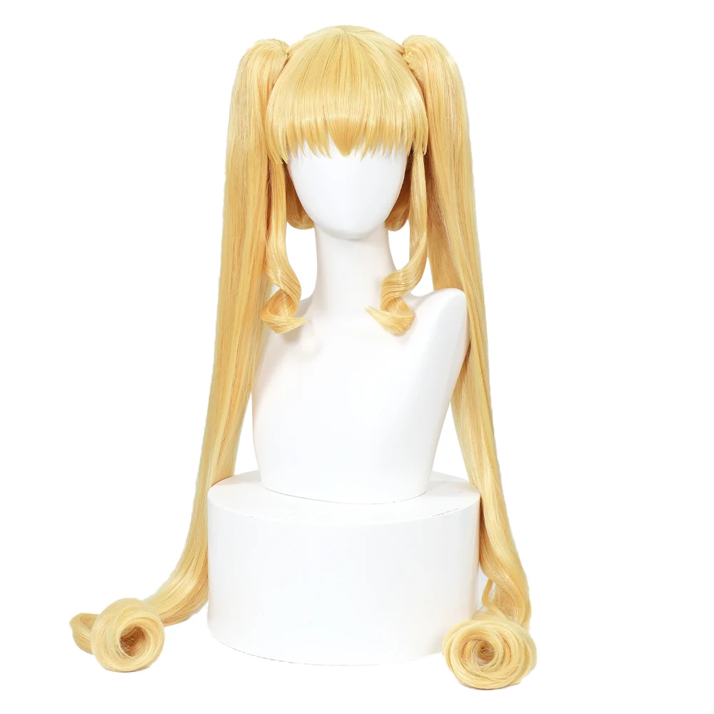 IN STOCK Shinku Wig Anime Rozen Maiden Cosplay Wig DokiDoki Women 100cm Cute Long Blonde Hair Pure Ruby Cosplay Wig Free Wig Cap