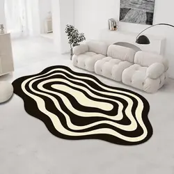 Fashion Irregular Carpets for Living Room Home Decor Soft Fluffy Children Bedroom Rug Short Plush Bedside Floor Large Area Mats