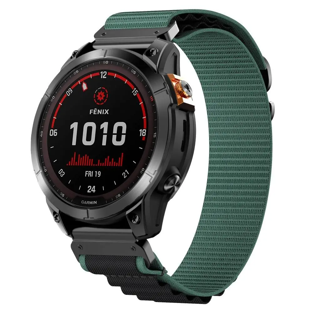 Nylon-Uhrenarmband-Ersatz, flexibles Nylon-Schlaufenarmband, modisches Smartwatch-Armband für Garmin Fenix7/5X/6X7X