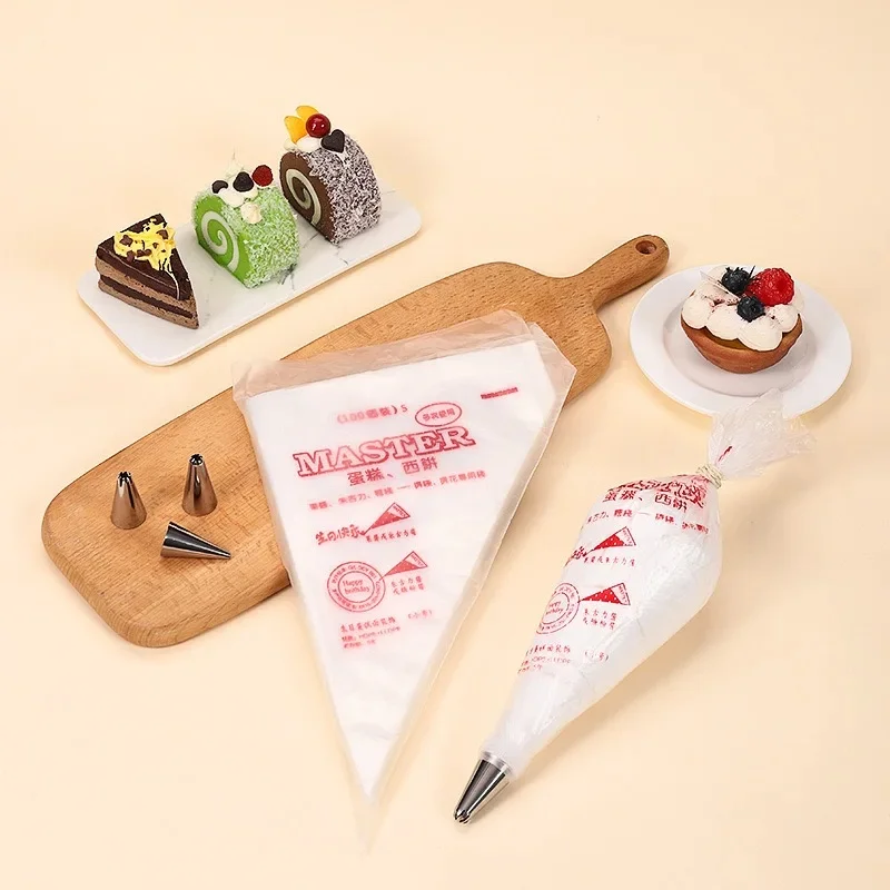 10/20/30Pcs Disposable Pastry Piping Bags Cake Cream Decoration Kitchen Icing Nozzle Bags Food Cup  Baking Tools