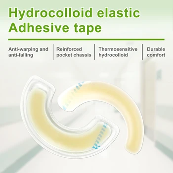 20 Pcs 탄성 장루 배리어 스트립 하이드로 콜로이드 방수 누출 피부 접착제 장루 가방 용 장루 배리어 테이프