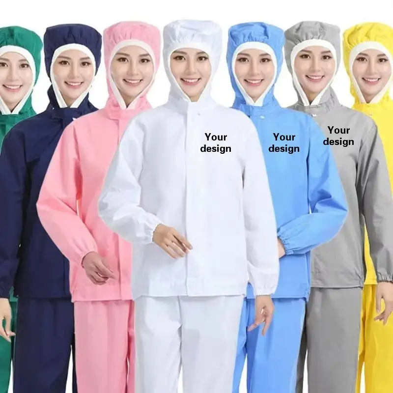 Food workshop workwear suit factory hooded jacket printing enterprise logo processing production bread Coat
