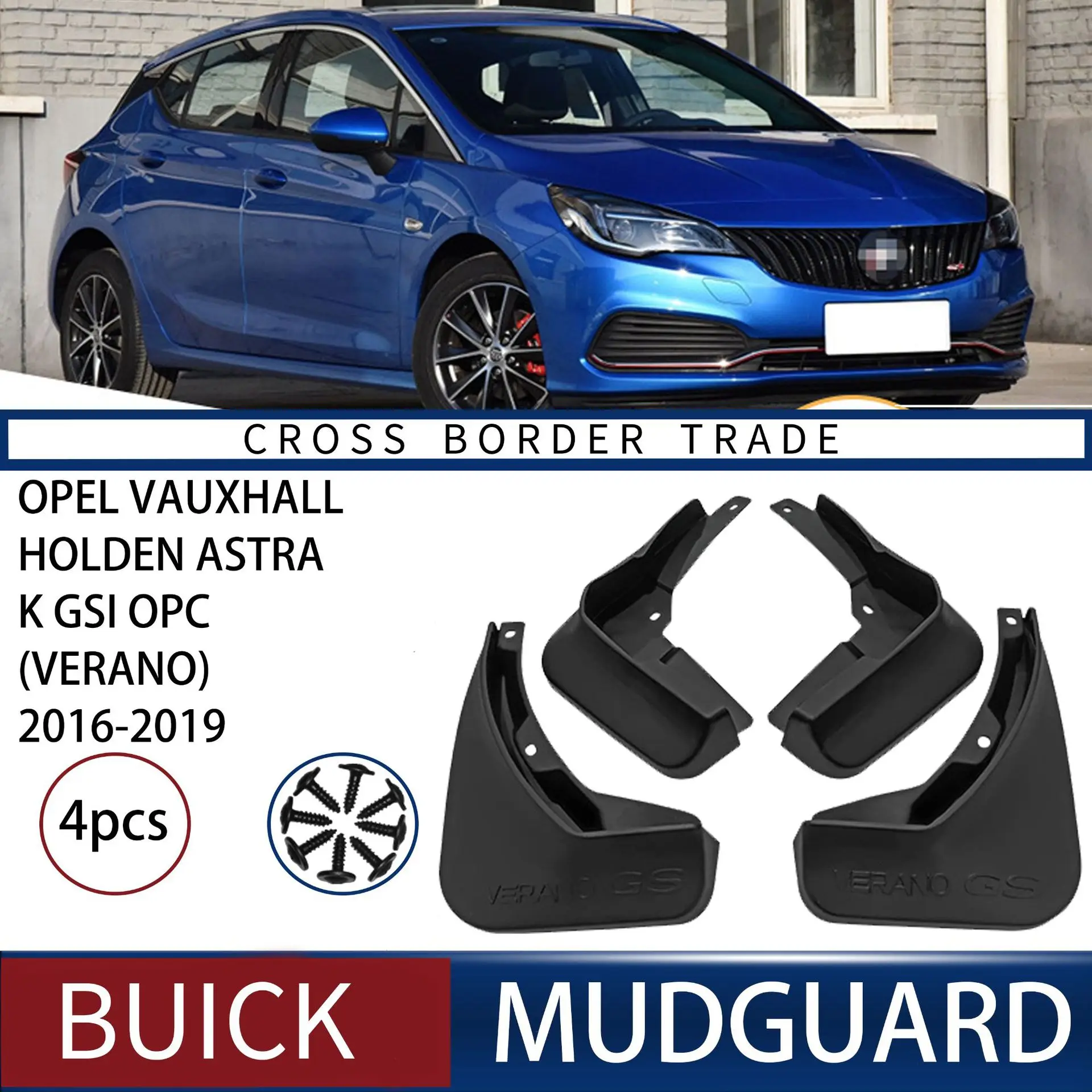 

FOR Opel Vauxhall Holden Astra K GSI OPC 2016 VERANO GS Car Molded Mud Flaps Splash Guards Car Accessories