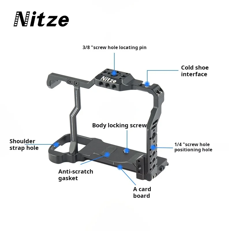 Nitze Photographic Equipment Suitable For Fuji GFX 50S II GFX 100S Micro Single Camera Rabbit Cage Expansion Accessories T-F02A