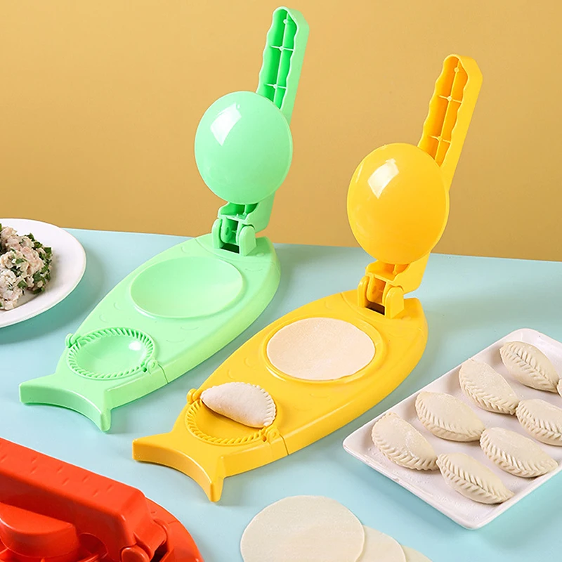 2 In1 Dumpling Maker Mold Machine Kitchen Dumpling Making Tool pasta Skin artefatto premendo Molder Wrapper Presser gadget Bake