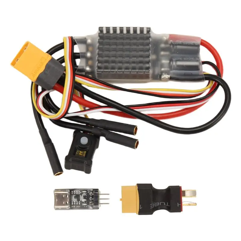 FBIL-RC AM32 ESC, moteur sans balais externe à code source ouvert, ESC 80A pour crawler RC Axial SCX10 Traxxas TRX-4 TRX-6