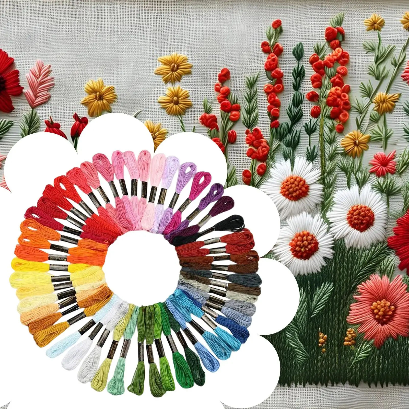 Embroidery Floss Embroidery String Supplies Sewing Arts Rainbow String For Handsewing Adults Kids Friendship Home Projects