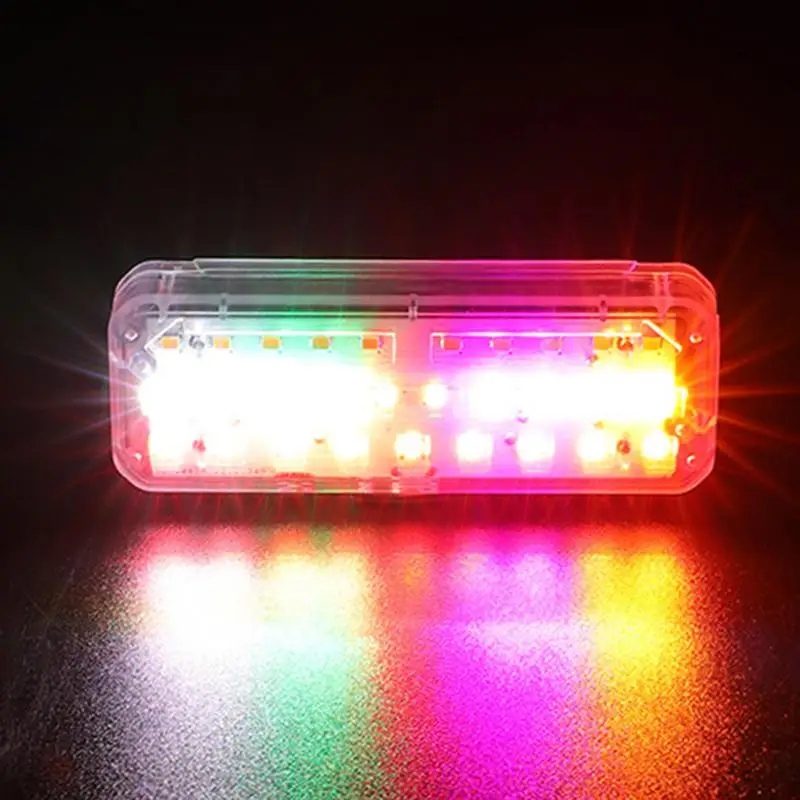 Motorcycle Flashing Safety Lights Night Cycling Warning Light Waterproof Colorful Anti-Collision Taillight High Brightness USB