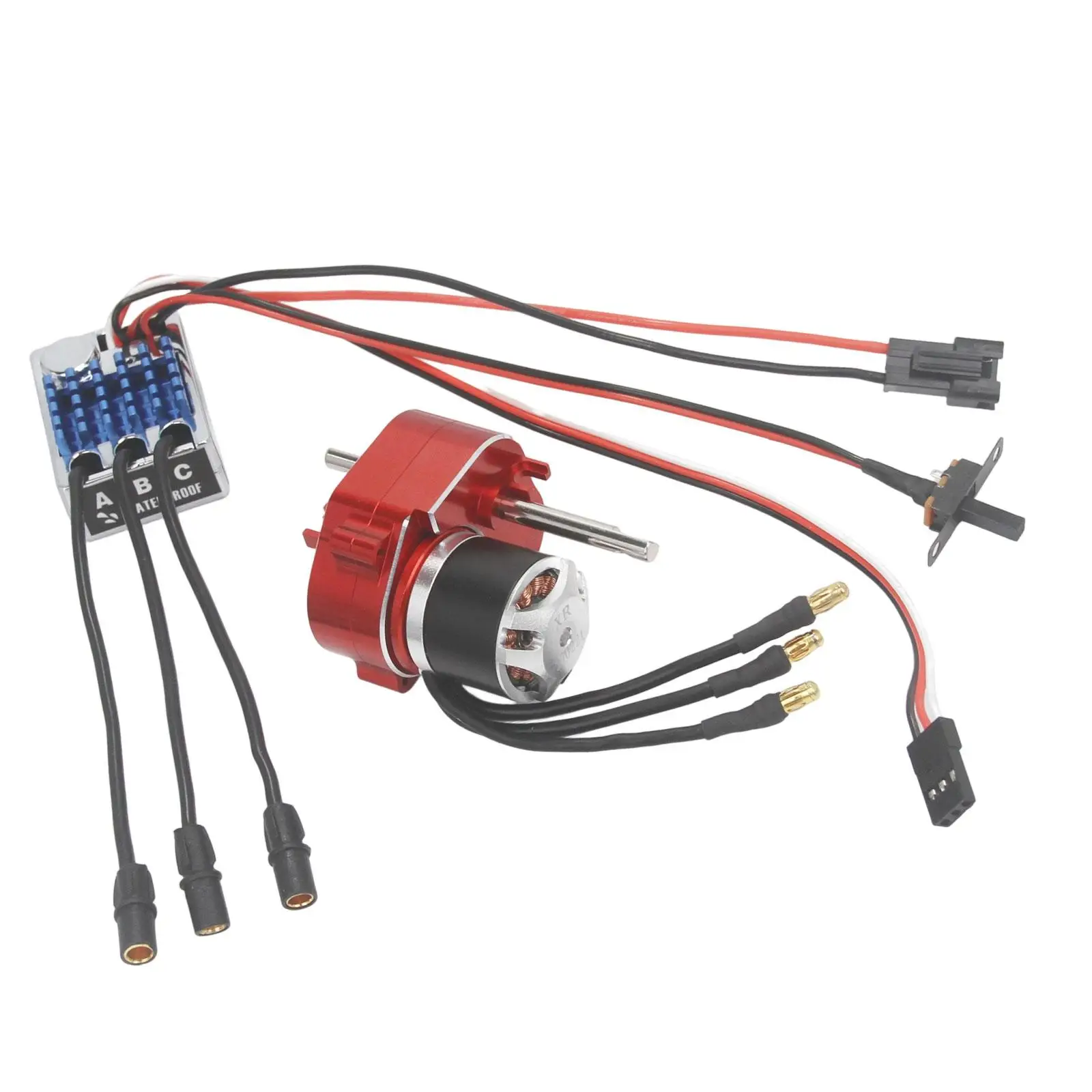 

Brushless Motor Metal Gearbox ESC Combo 23222600kv Motor 1/12 Scale RC Car Car Model Toy Electric Speed Controller for MN78