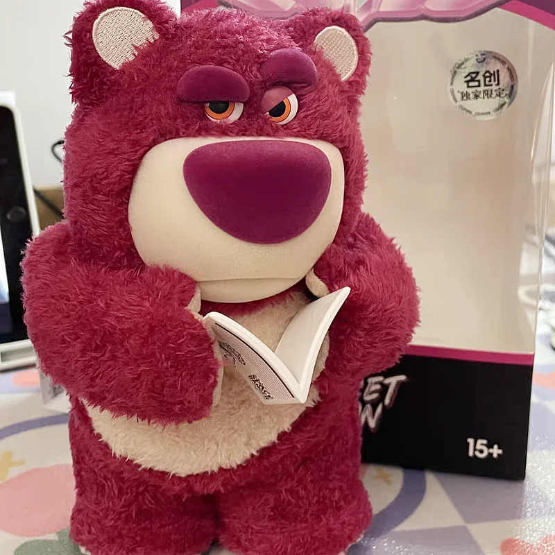 

Disney Original Miniso Anime Toy Story 18cm Big Size Secret Plan Series Lotso Action Figure Toys Kawaii Room Decorate Gifts