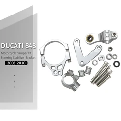 For Ducati 848 For Ducati848 2008 2009 2010 New Motorcycle Parts Steering Damper Bracket Stabilizer Linear Mount Support Kit