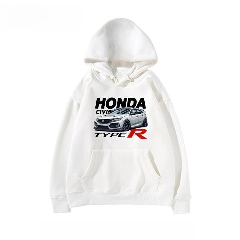 

HONDA Honda Civic TYPE R Car Friends Club Clothes Modification Culture JDM Hooded Sweater Men's Autumn and Winter Jacket