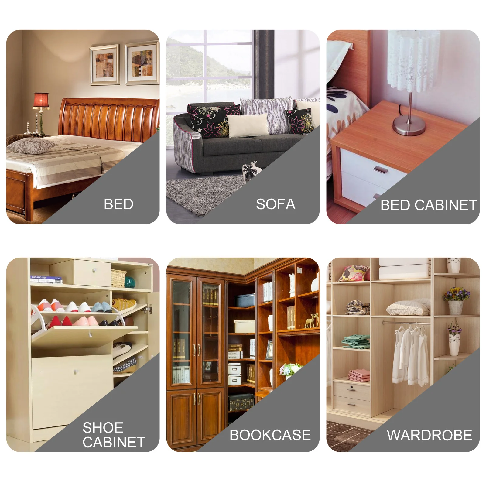 4 قطعة أقدام دعم معدنية مثلثة بديلة شديدة التحمل لخزانة أريكة طاولة القهوة دعم القدم المعدنية لأرجل أريكة الأثاث #4