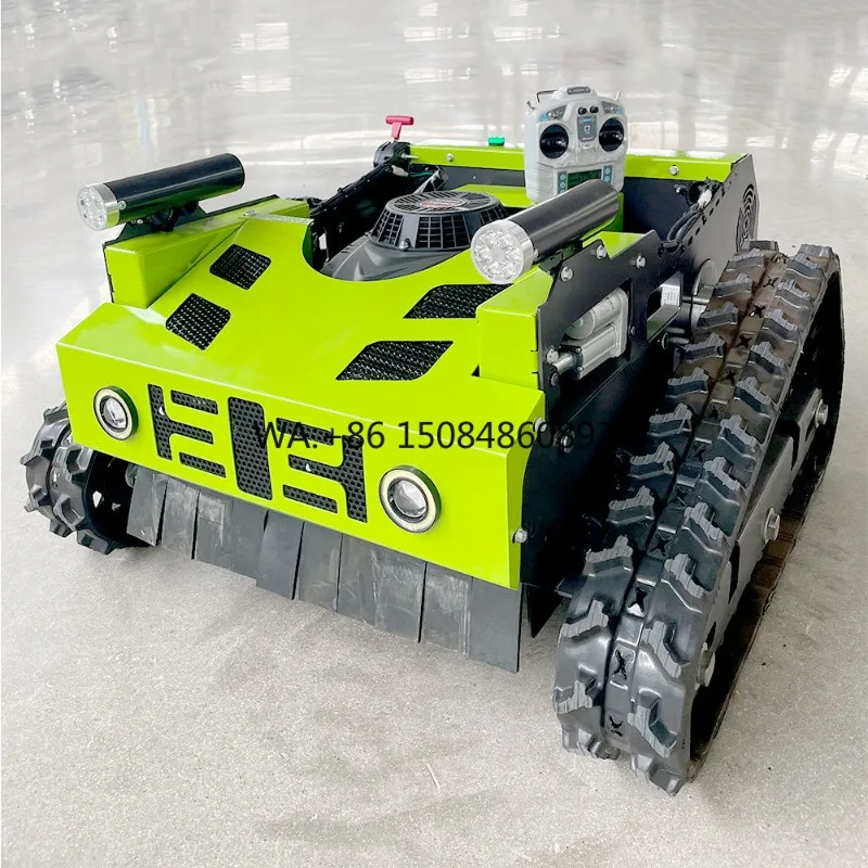 CE Certified New Design Cutting Width 500mm Self-Propelled Crawler Design Intelligent Remote Control Lawn Mowing Robot