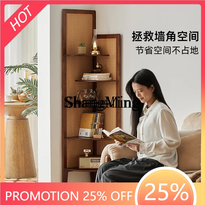 FG good-looking simple new modern home living room bedroom corner rack integrated wall display stand