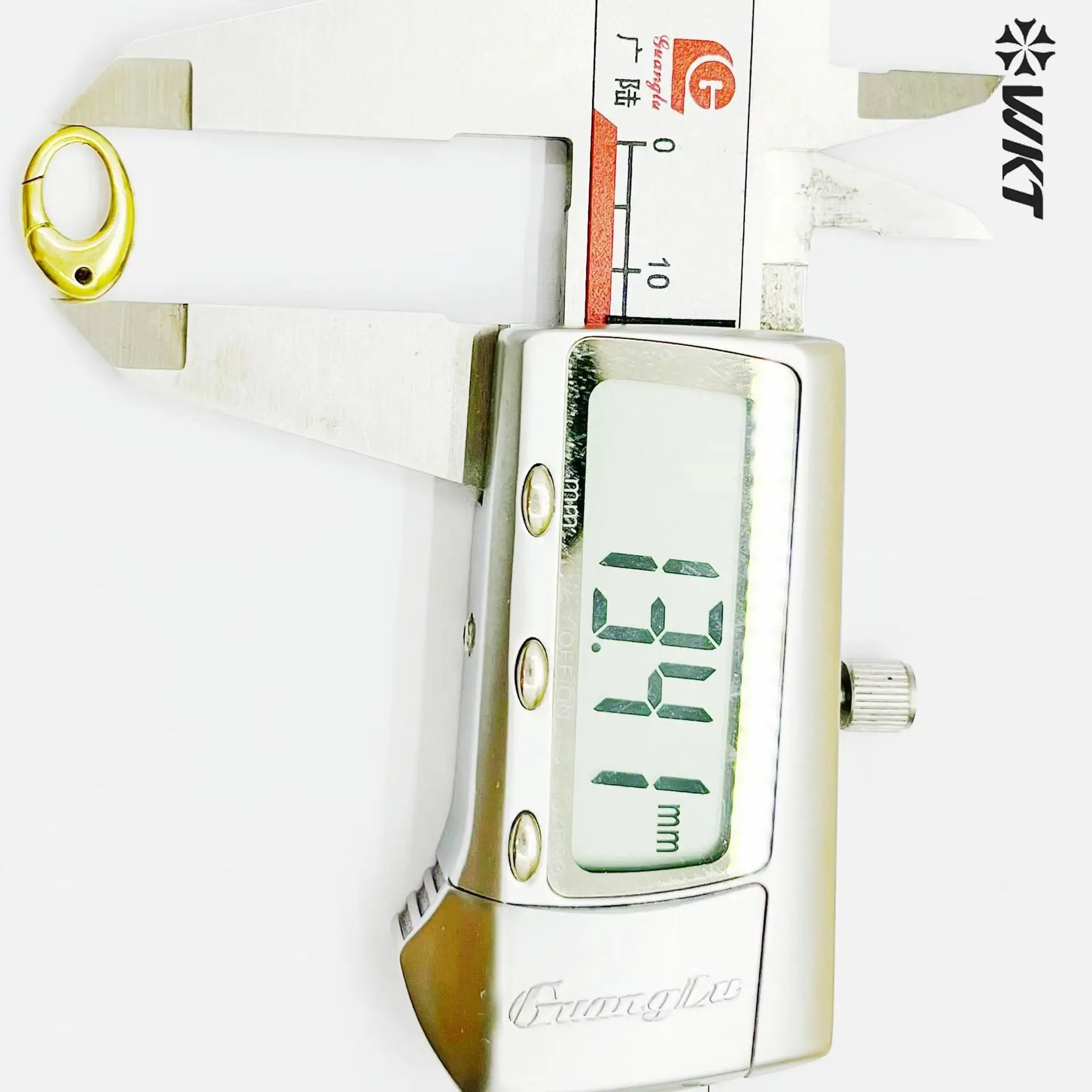 

WT-JFE139 Oval Shape Yellow Brass For The End Of The Necklace Bracelet Designed With Adjustable Small Buttons