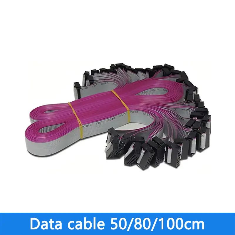 10 sztuk/zestaw 16-pinowy wyświetlacz LED płaski kabel sygnałowy czysta miedź 50CM80CM100CM złącze płaska długość wstążka kable do transmisji danych przedłużacz