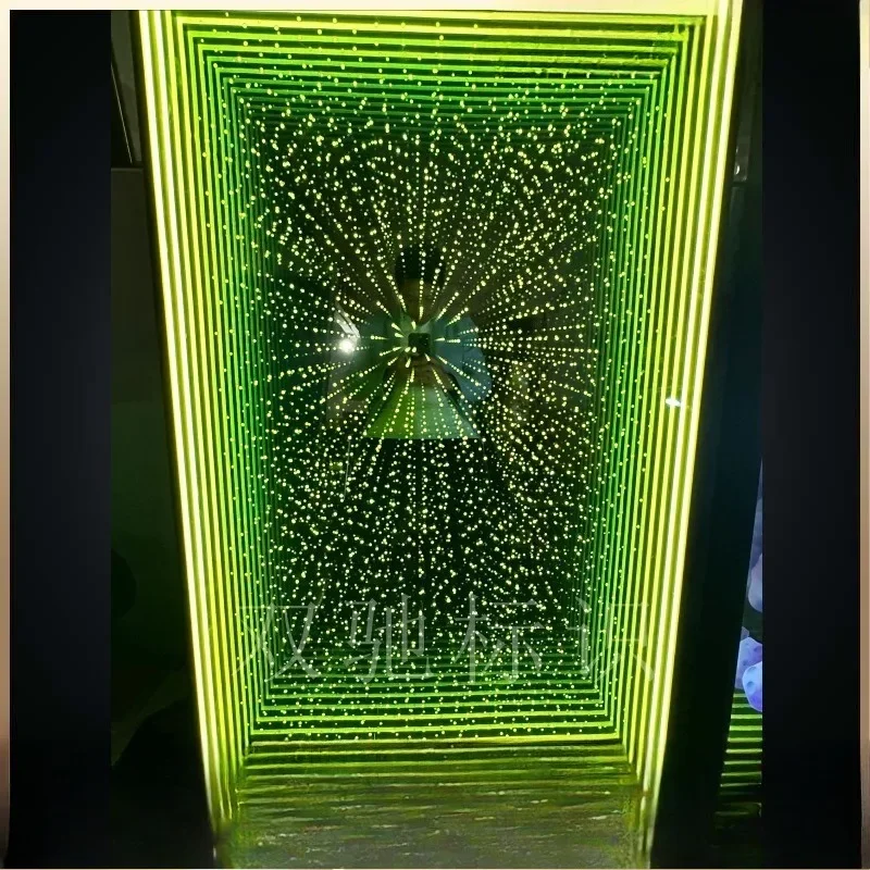 Star mirror, bar lasagna mirror, neon light, holographic screen dynamic abyss mirror, floor tile light