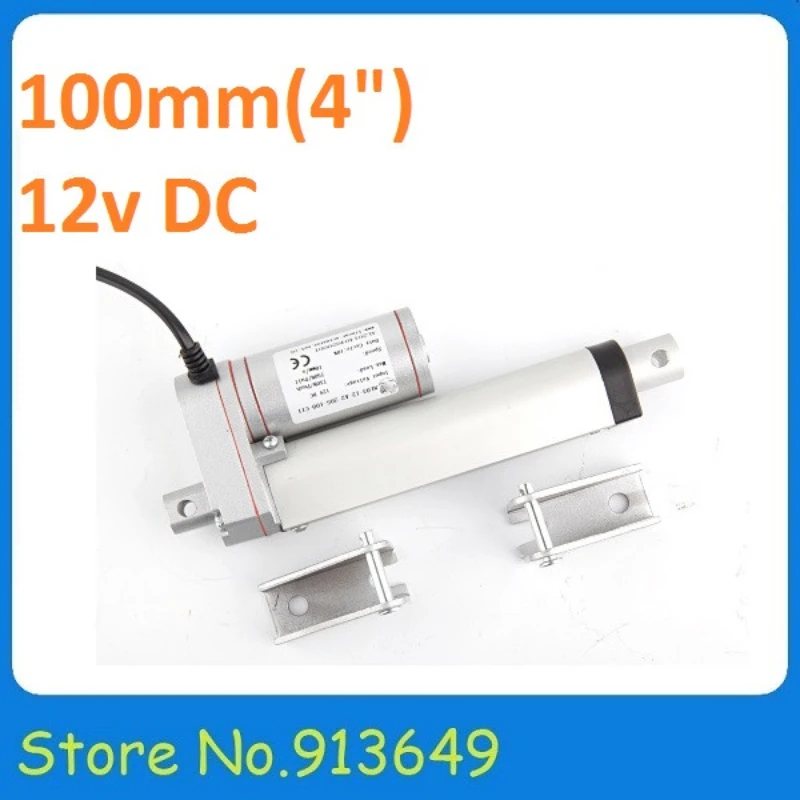 

4inch linear actuator motor -900N/90kg/load 198lbs12VDC with brackets -1 SET