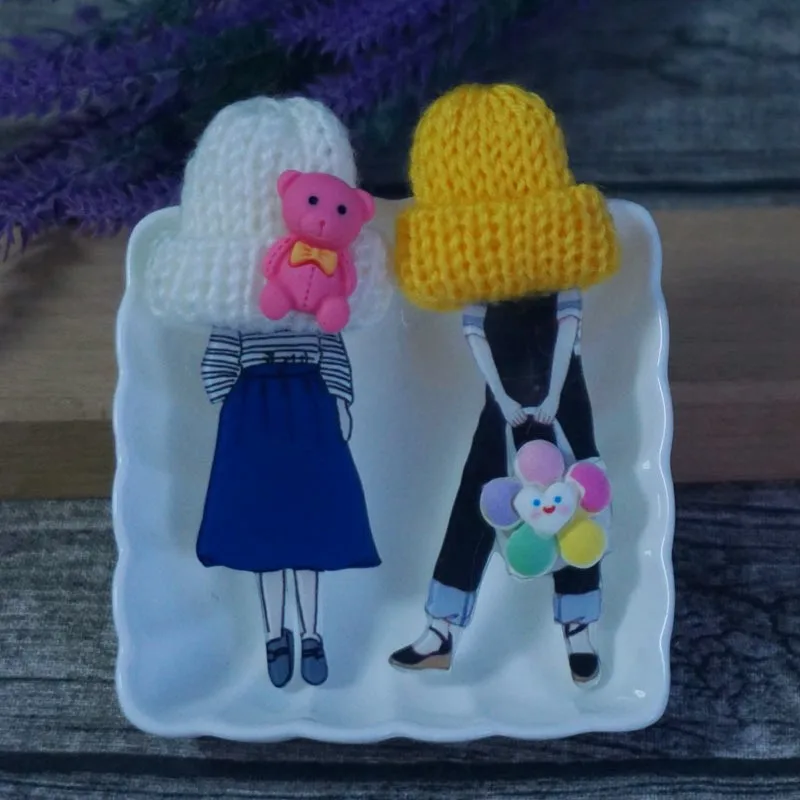 Urocza broszka dla kobiet, akrylowa broszka-świeczka, ozdoba do sukienki, akcesoria odzieżowe, prezent na Boże Narodzenie, około 9 cm — zdjęcie 5