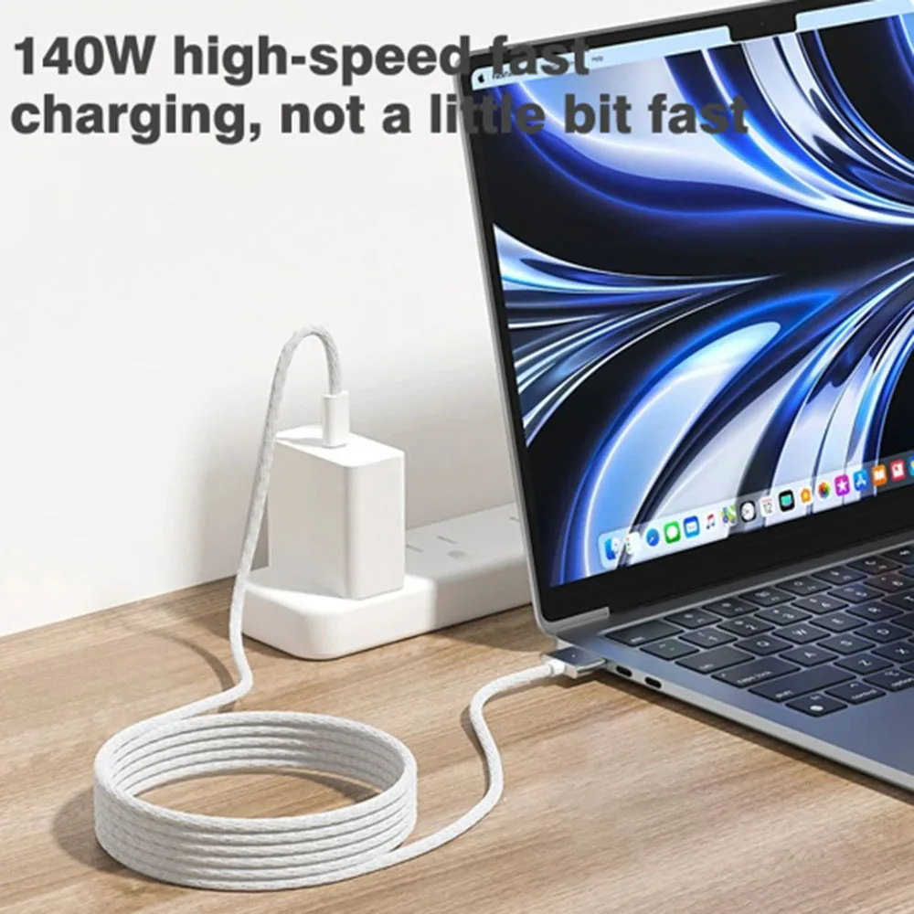 1PC Fast Charging Cable PD 140W Type-C Male To Magsafe 3 Magnetic Plug Adapter Compatible with USB for MacBook Air/Pro 2 2M