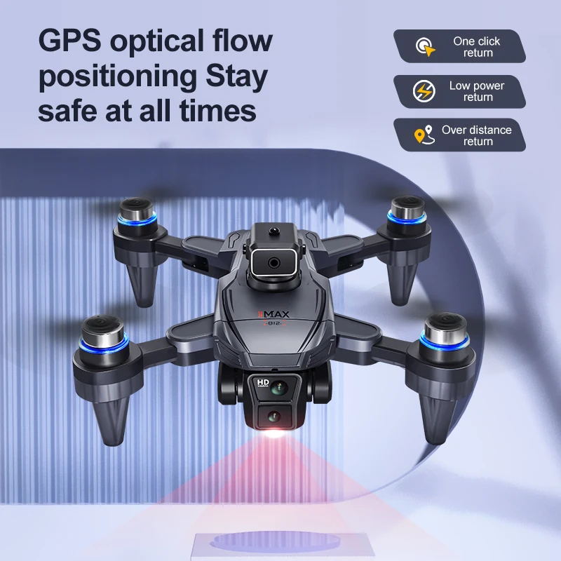 نظام تحديد المواقع RC الطائرة بدون طيار مع شاشة 4K المهنية كاميرا مزدوجة الجوي فرش تدفق الضوء ذكي تجنب العوائق أجهزة الاستقبال عن بعد