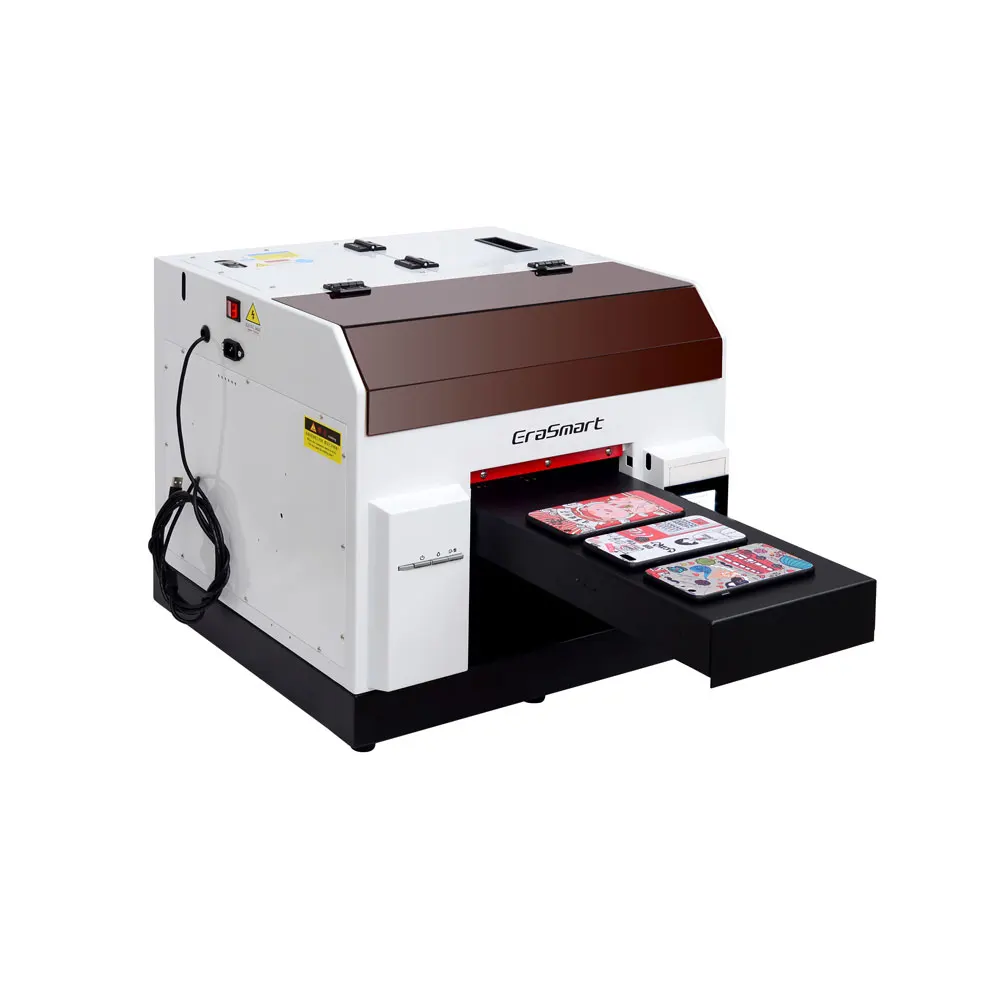 YUGONG EraSmart UV Flatbed Printer Price Mini Size A4 UV Printer for Phone Case