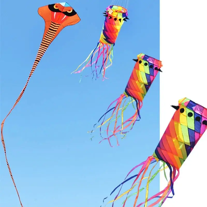 ว่าวขนาดใหญ่ ถุงลม ว่าวสามมิติ หางว่าว อุปกรณ์เสริมว่าว ว่าวแบบนุ่ม เกมกลางแจ้ง กีฬา เชือกว่าว ของเล่นเป่าลม ว่าวเดลต้า