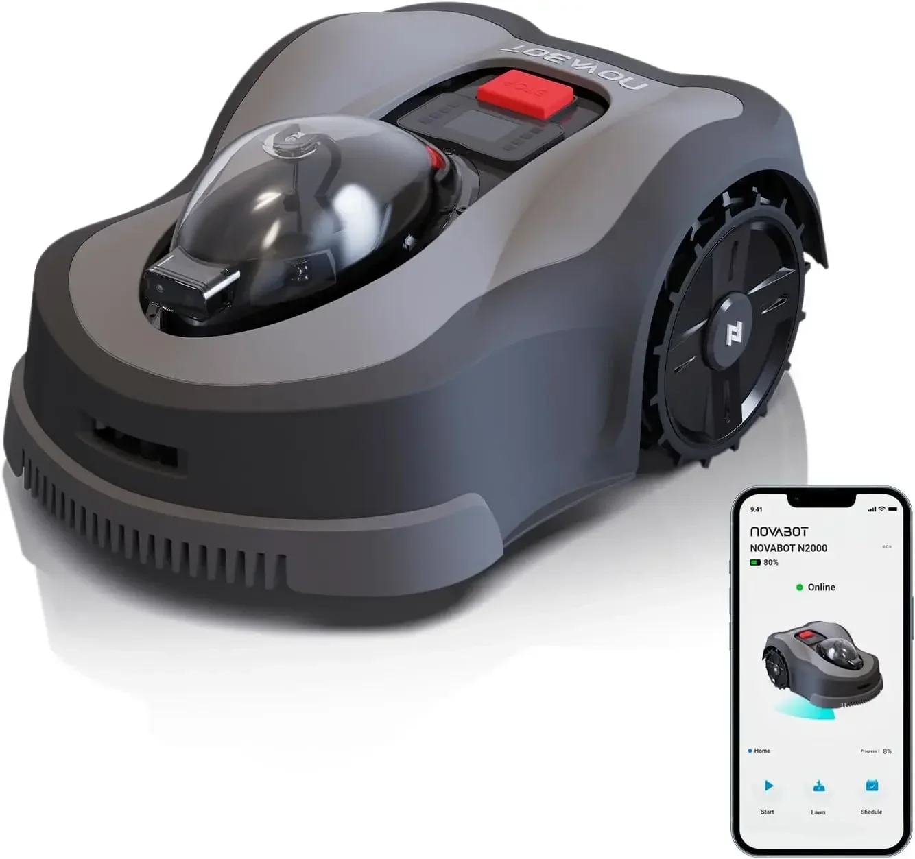 

【HOT】APP Control Cordless Smart Lawn Mower RTK Intelligent Automatic Mapping Eye Vision Robotic Lawnmower
