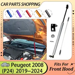 Engine Hood Strut for Peugeot 2008 P24 2019 2020 2021 2022 2023 2024 Bonnet Lift Support Rod Shock Damper Cylinder Piston Prop