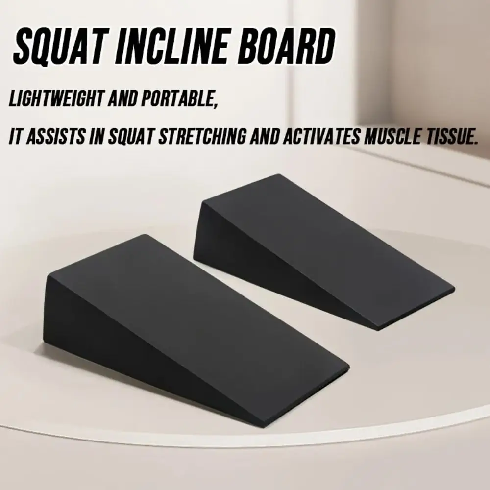 1 Pair Incline Design Yoga Squat Wedge Adjustable Leg Recovery Triangle Yoga Blocks Calf Stretch Stability Training