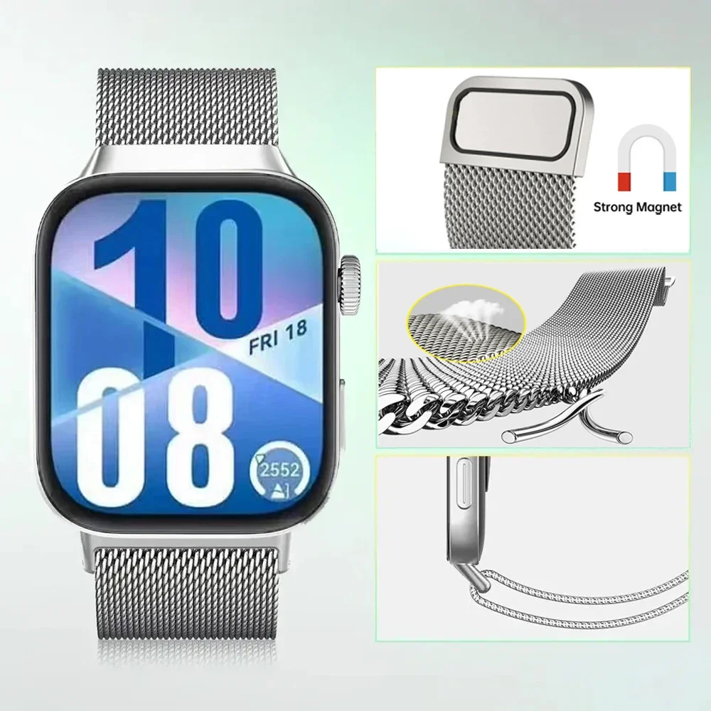 حزام معدني لساعة Huawei Watch Fit 4 Fit4Pro سوار + حافظة من البولي يوريثان واقي شاشة حلقة ميلانيزية لساعة Huawei Watch Fit 4 Pro
