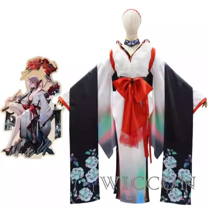 

Scarlet Cosplay NIKKE Goddess Of Victory Cosplay Kimono Costume Sexy Scarlet: Black Shadow longing Flower Skin Women Gam New