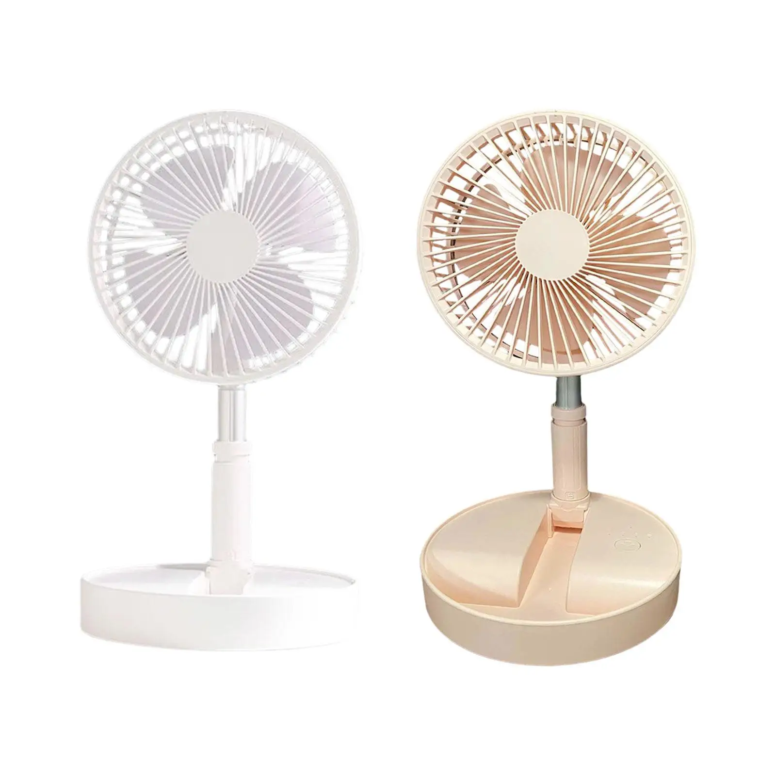 

Portable Standing Fan Desk Fan Foldable Quiet Adjustable Height 4 Speeds Pedestal Fan Table Fan for Beach Office Indoor Outdoor