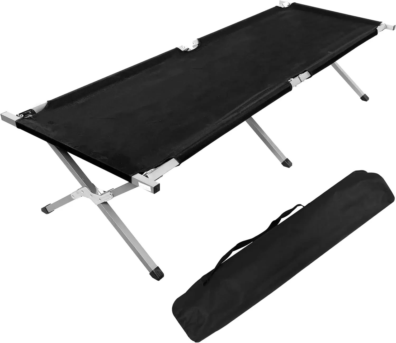 Folding Camping Cot with Storage Bag for Adults, Portable and Lightweight Sleeping Bed for Outdoor Traveling, Hiking