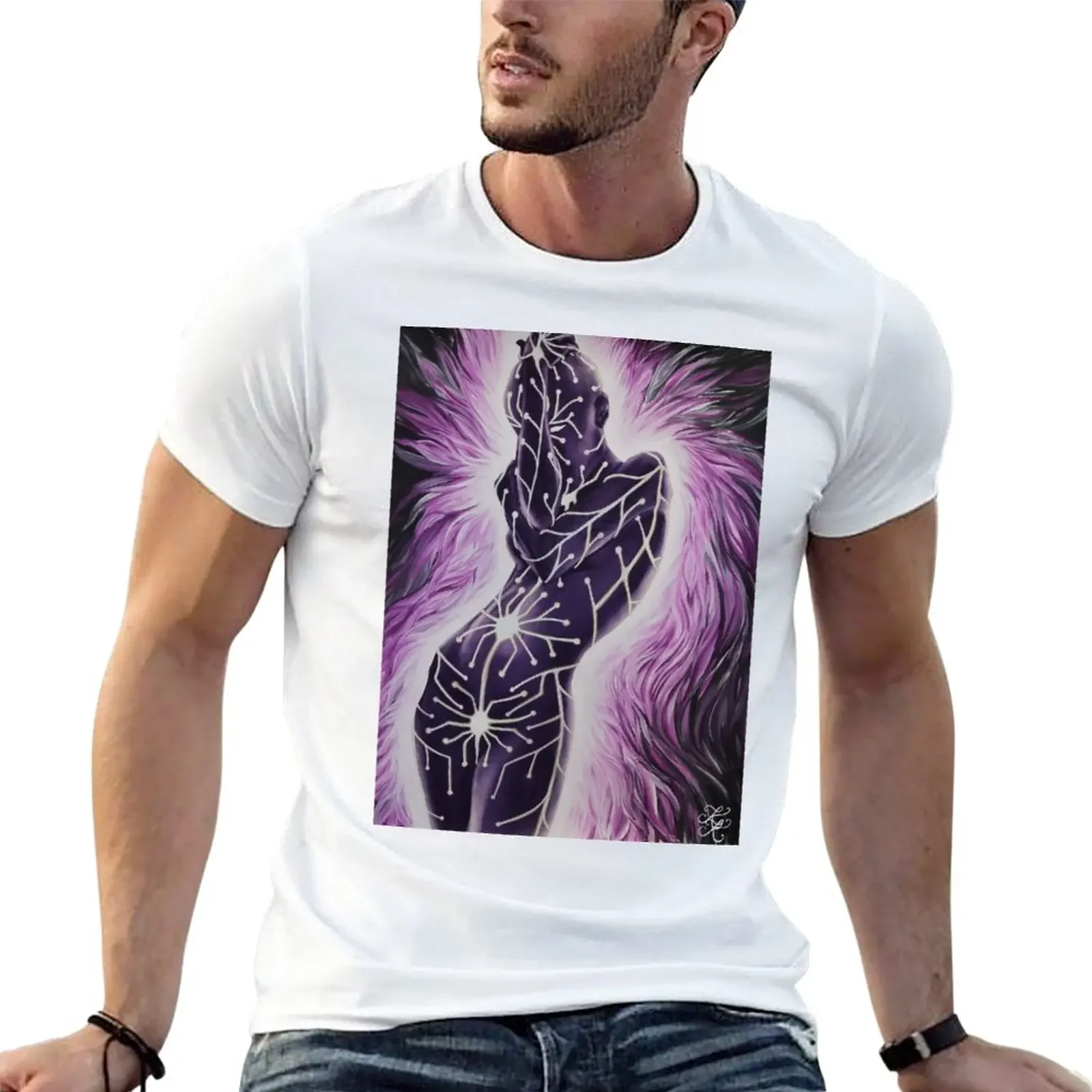 New Emergence - Energy Body Female Figure T-Shirt vintage t shirts kawaii clothes t shirt for men