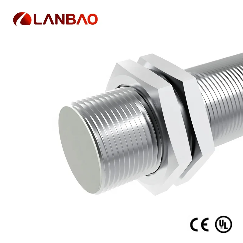 Lanbao Standard Lr18 Series M18 Inductive Sensor Metal Housing Dc 2 Wires Proximity Switch Ce M12 4 Pins Connector Type