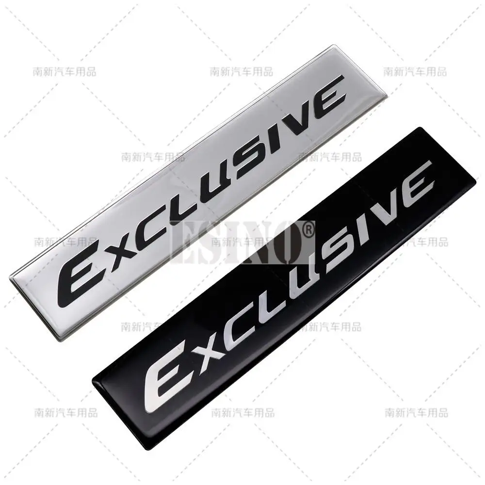 3D Exclusive Metal Aluminum Glue Rear Trunk Fender Adhesive Badge Body Tailgate Decorative Emblem