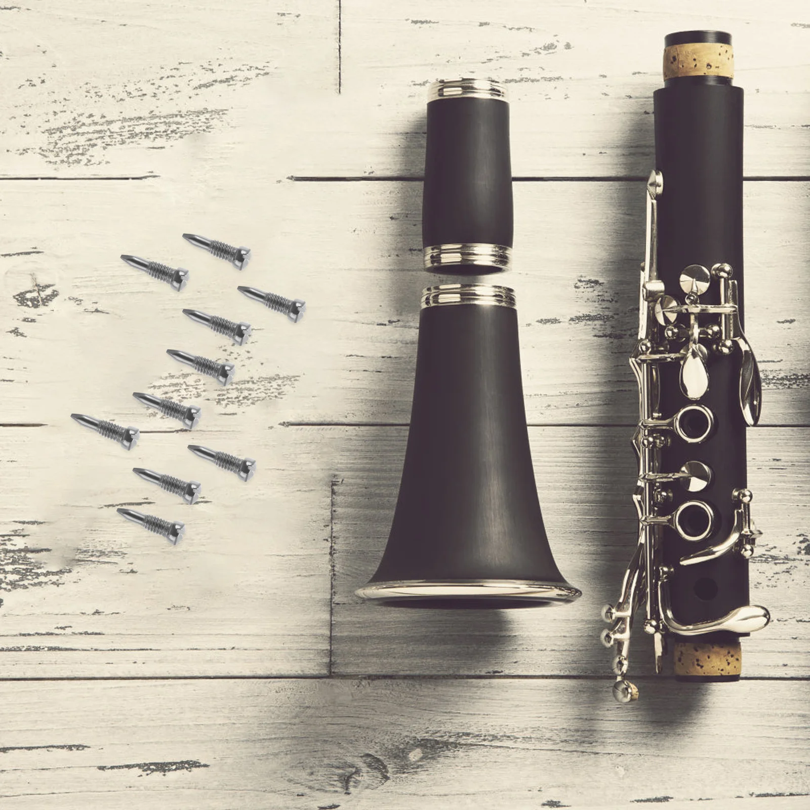 

30Pcs Saxophone Alto Sax Metal Rat-Tail Repair Screws Replacement Fixing Maintenance Parts Accessories Saxophone Accessories